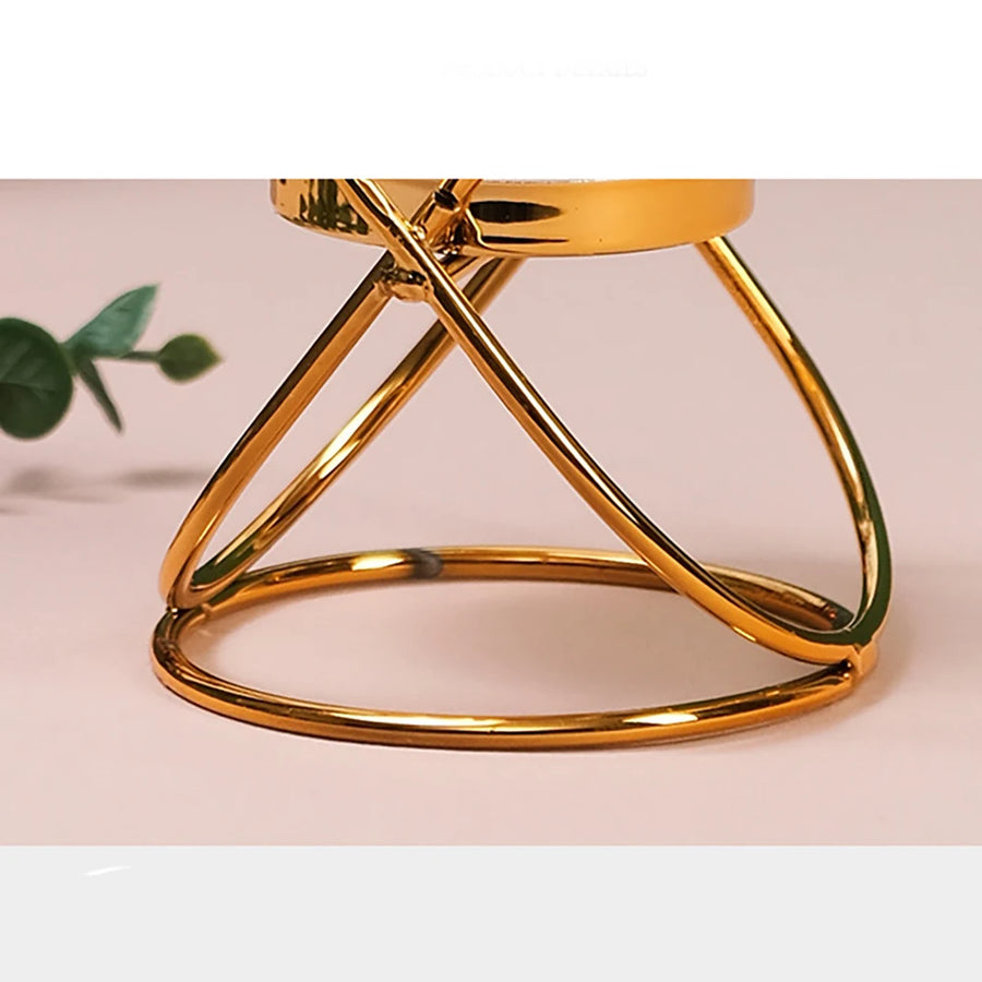 Gold Metal Candlestick Holder | Retro European Style | 1, 3, 4 & 5 Head