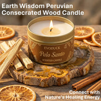 Palo Santo Soy Wax Candle — Purifying & Grounding | Meditation Gift