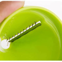 Rotary Vegetable Grater & Spiral Peeler — Manual Twist Shredder, Compact