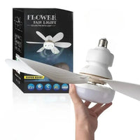 LED Ceiling Fan Light with Remote Control | Dimmable | 42cm & 52cm | White, Black & RGB