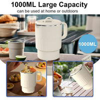 Foldable Travel Kettle with Steaming Rack