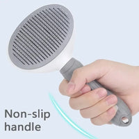 Self-Cleaning Pet Slicker Brush — Dogs & Cats, All Coat Types