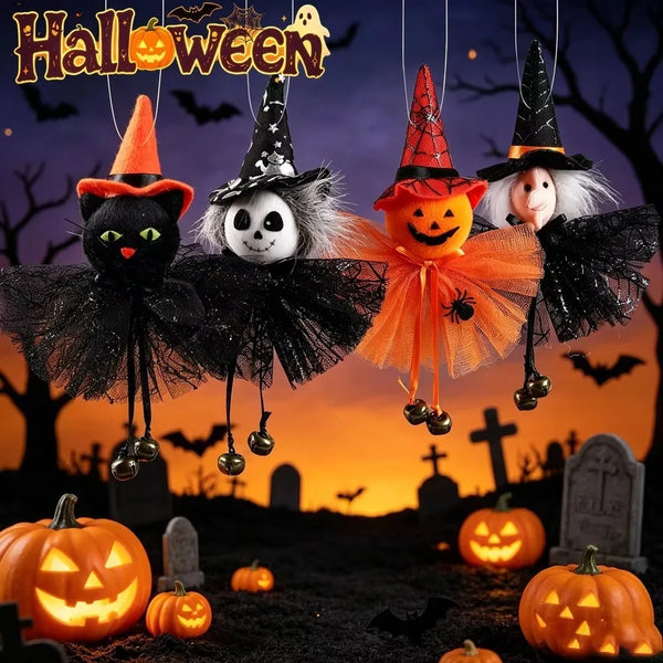 Pumpkin, Ghost & Witch Pendants