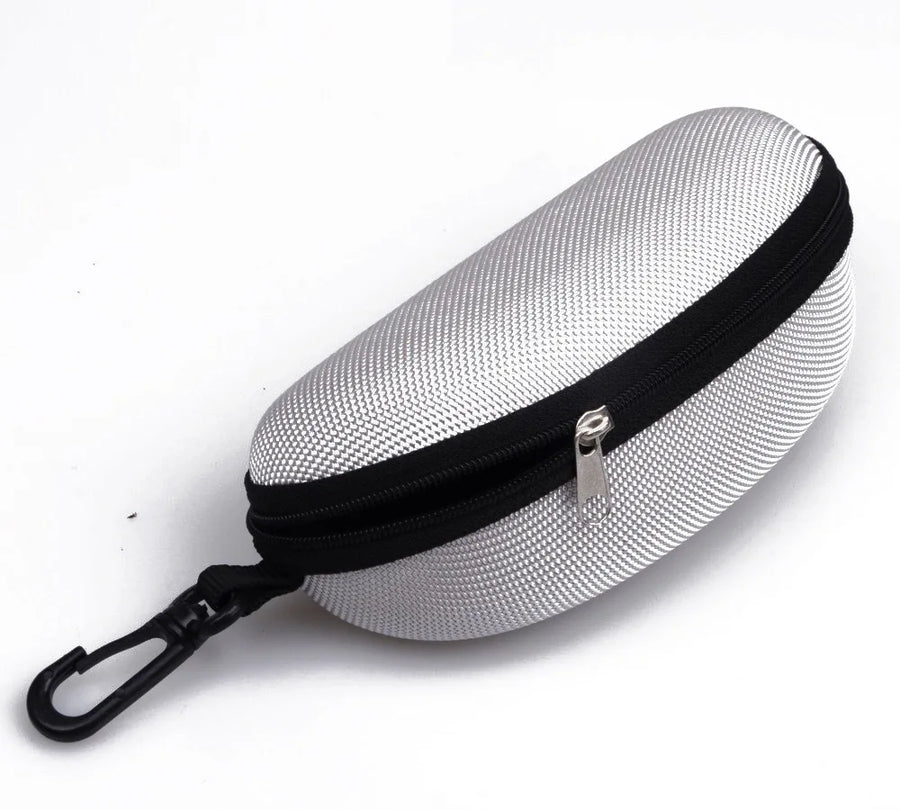 Hard-Shell Glasses Case with Clip & Lanyard — Sunglasses & Eyewear