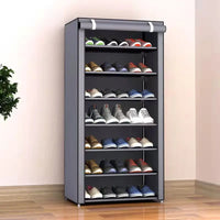 Rolling shutter shoe cabinet