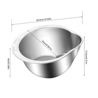 Rice Washer Strainer Bowl | Stainless Steel
