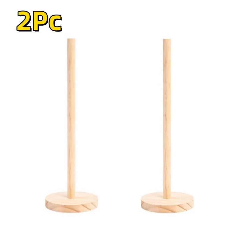 Bamboo paper towel holder