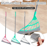 Silicone Scraper Broom & Floor Wiper — Glass, Tiles & High Surfaces