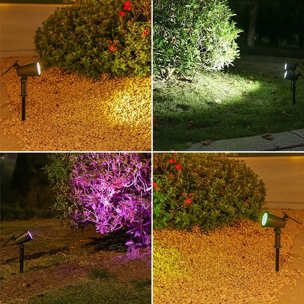 Solar garden spotlight