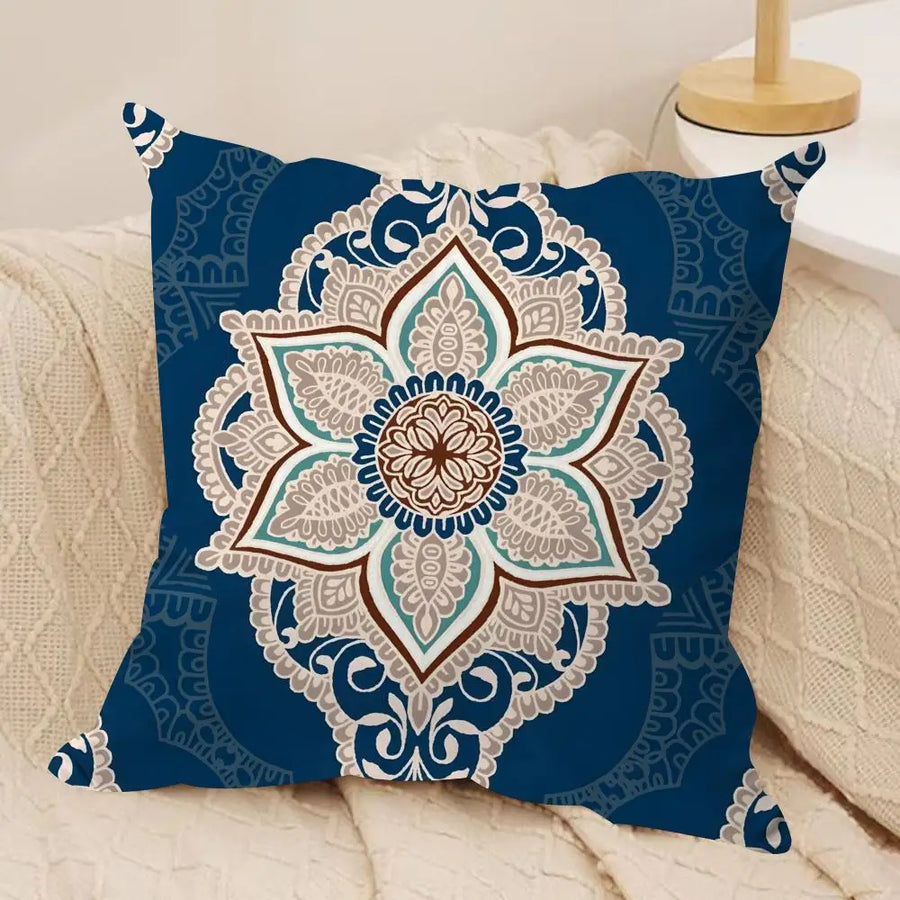 Boho Print Cushion Cover — Soft Plush | Double-Sided Print