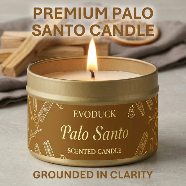 Palo Santo Soy Wax Candle — Purifying & Grounding | Meditation Gift