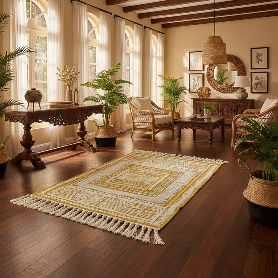 Nordic Tassel Area Rug | Soft Non-Slip Floor Mat | 60×90cm & 60×130cm