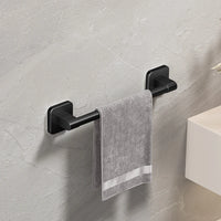 Self-Adhesive Towel Rail — No-Drill | White & Black | 30–80cm