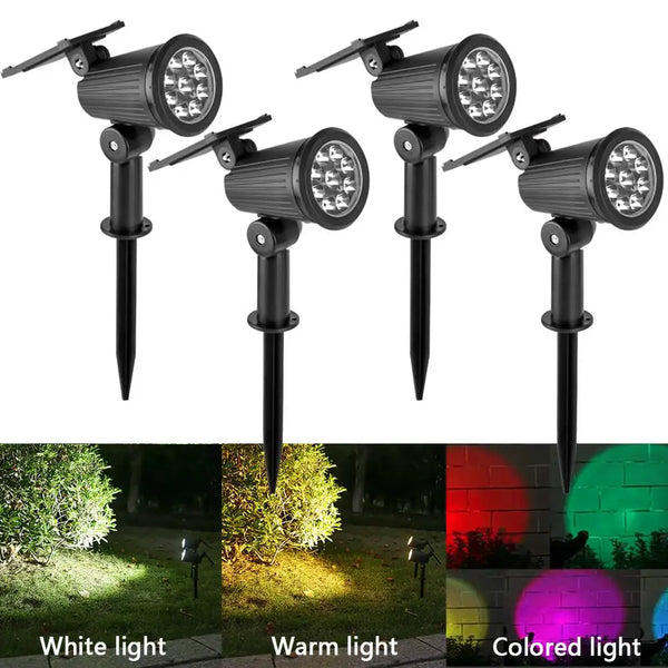 Solar garden spotlight