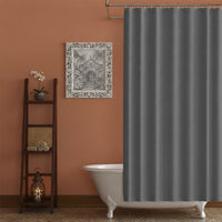 Waffle Texture Shower Curtain — Waterproof & Mildew-Proof | 4 Colours | 3 Sizes | 12 Hooks Included