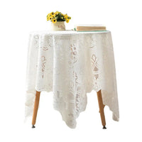 White Lace Tablecloth | Farmhouse & Pastoral Style | 60×60cm
