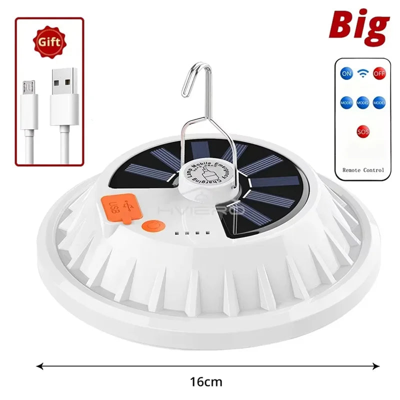 Camping lantern with power bank