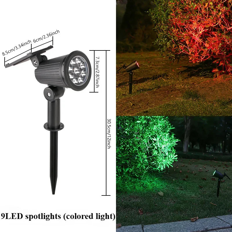 Solar garden spotlight
