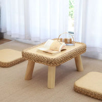 Rattan Coffee Table & Cushion Set