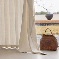 Japanese Style Linen Curtain — 70–90% Blackout | 7 Sizes | 4 Heading Styles | Living Room & Bedroom
