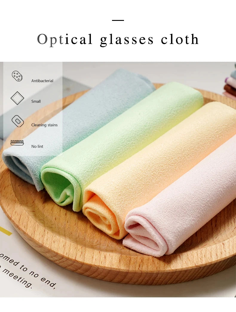 Microfiber Eyeglass & Screen Cleaning Cloths — Pack of 5