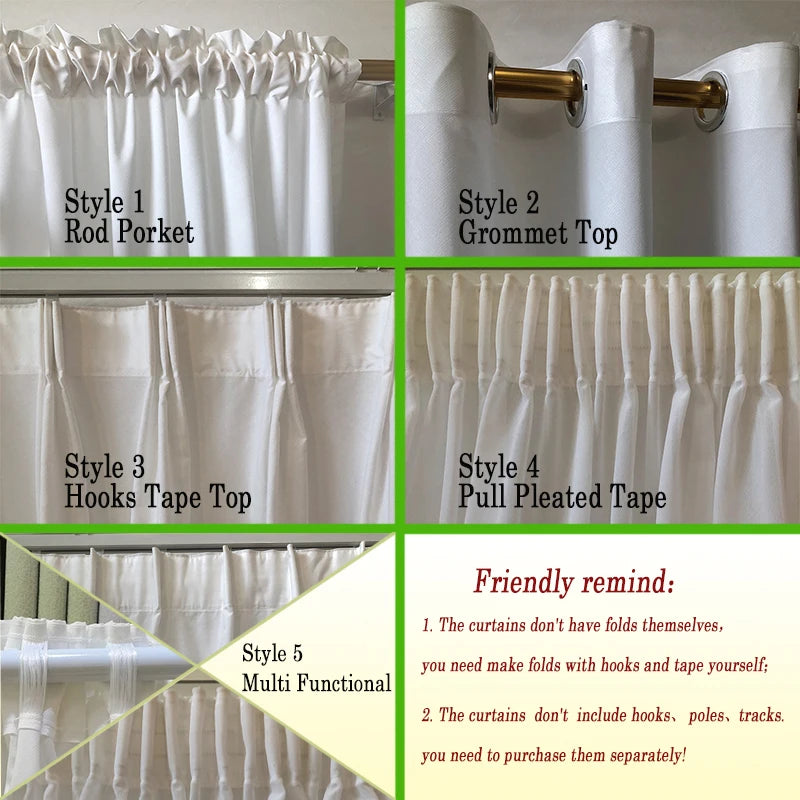 Opaque Linen Blackout Curtains — Full Shading | 4 Heading Styles | Custom Sizes