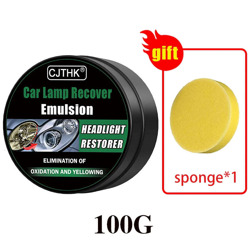 Car Headlight Restoration Polish — Removes Yellowing, Oxidation & Light Scratches