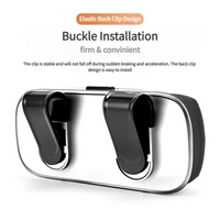 Car Sun Visor Glasses Case | ABS & Flocked Interior | One-Hand Open