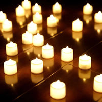 Flameless Battery LED Tea Candles — Realistic Flicker | Wedding & Home Décor