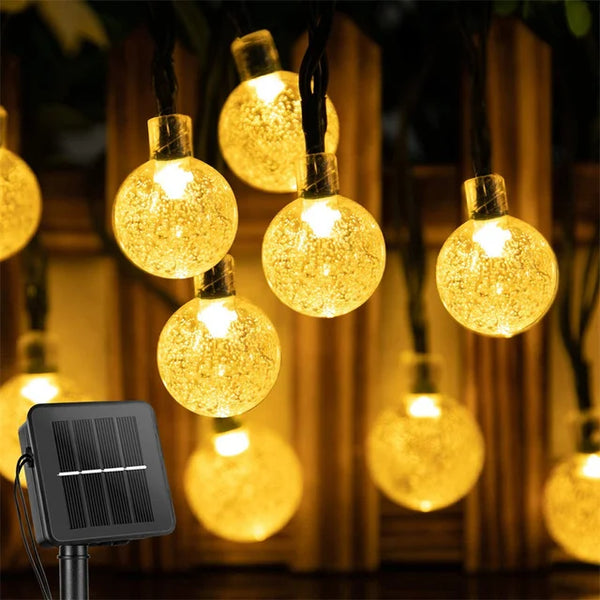 Solar Crystal Globe Lights
