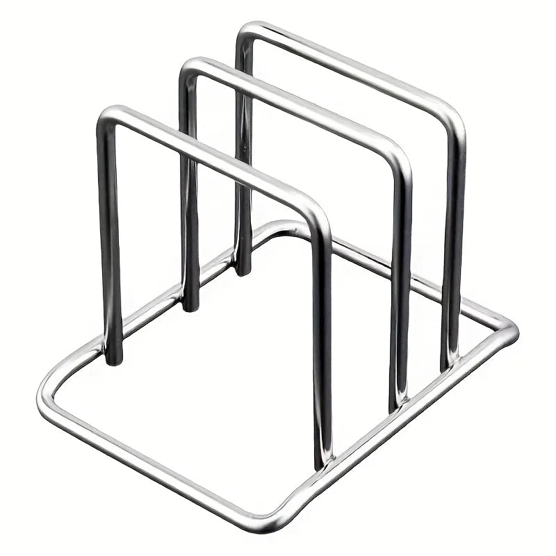 Pot lid and cutting board rack