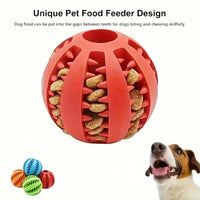Rubber Chew & Treat Feeder Ball for Dogs & Cats