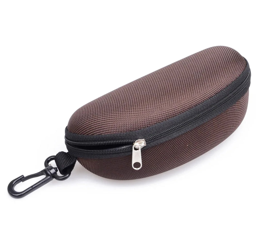 Hard-Shell Glasses Case with Clip & Lanyard — Sunglasses & Eyewear