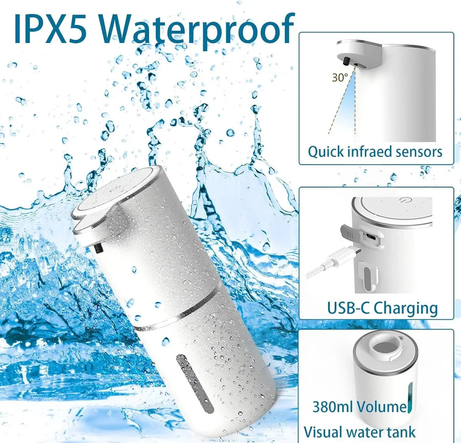 Automatic Touchless Soap Dispenser — Infrared Sensor, USB Rechargeable, Foam or Liquid