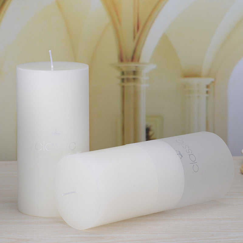 Ivory Pillar Candles — Unscented | Multiple Sizes | Home & Ceremony