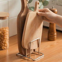 Pot lid and cutting board rack