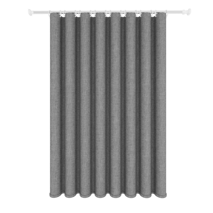 Minimalist Linen Texture Shower Curtain — Weighted Hem | Thick Polyester | 5 Colours | 5 Sizes