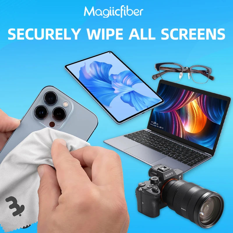 Microfiber screen cleaning cloths
