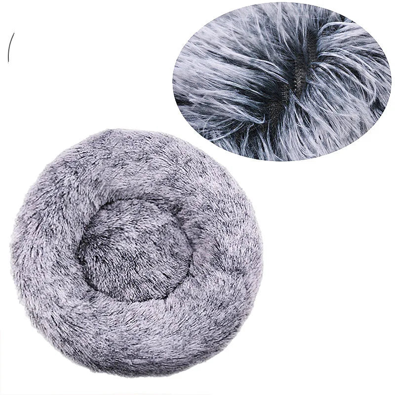 Round Plush Pet Bed | Dogs & Cats | 40–90cm