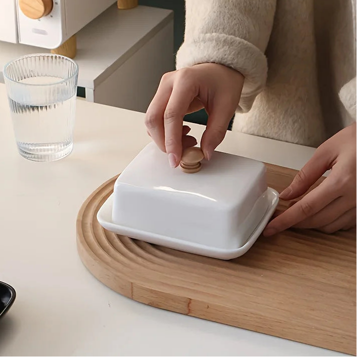 Ceramic Butter Dish with Lid
