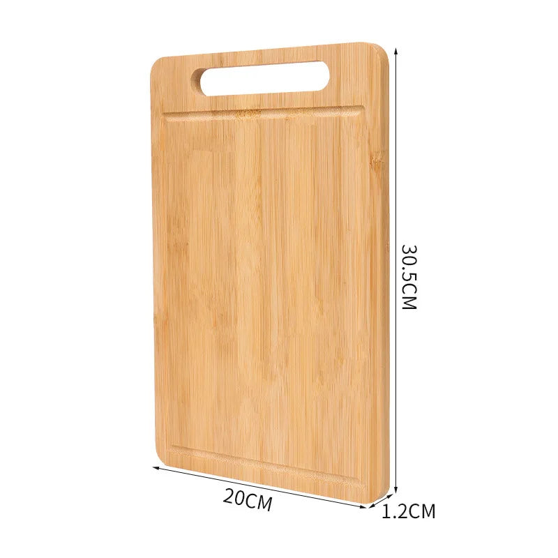 Double-sided bamboo cutting board