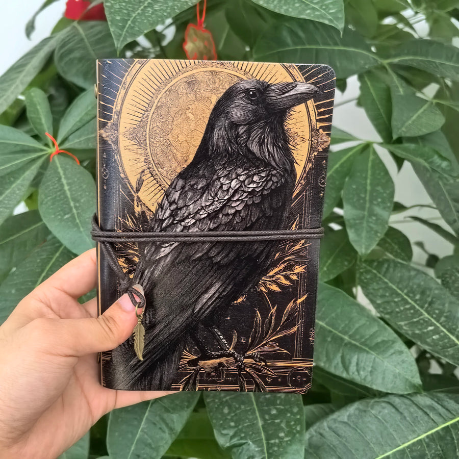 Dark academia raven journal
