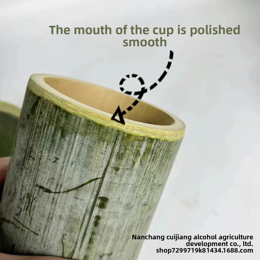 Natural bamboo tube cup