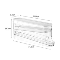Bilayer Auto-Rolling Egg Holder for Fridge — Ladder Style Dispenser