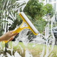 Window & Glass Squeegee with Built-In Spray Bottle