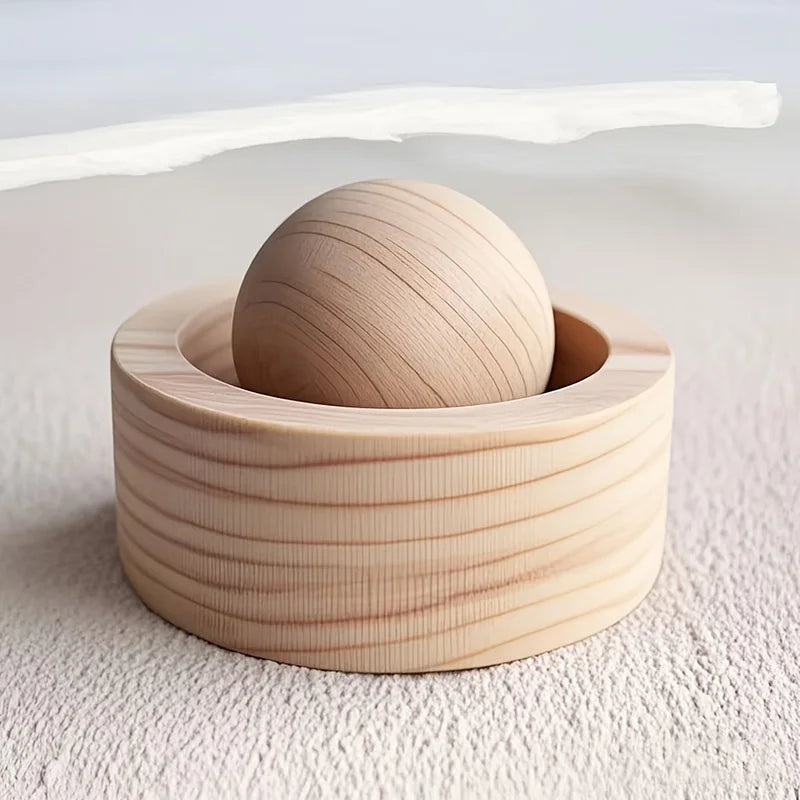 Mini Wooden Essential Oil Diffuser | Car & Home Fragrance | Brown & Natural Wood