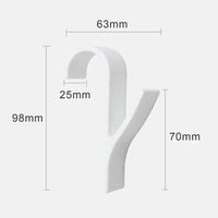 Radiator Rail Hook Clips | Towel & Clothes Hanger Holder