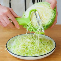 Handheld Vegetable Grater & Slicer — Stainless Steel Blade, Non-Slip Handle