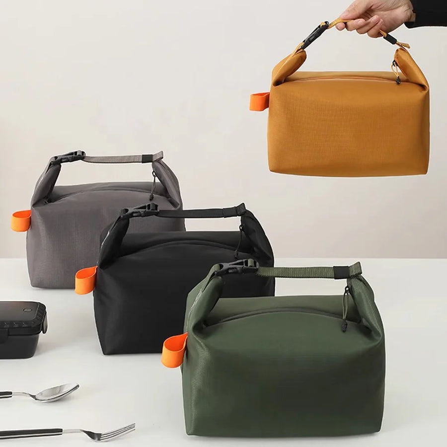 Insulated lunch tote bag