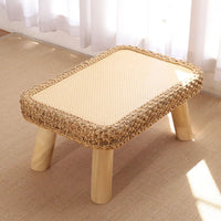 Rattan Coffee Table & Cushion Set